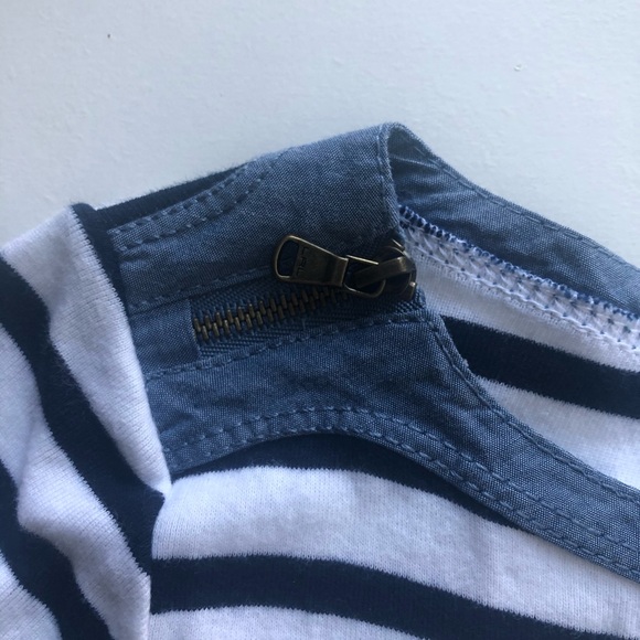 White and Blue stripped T-shirt - Picture 4 of 7